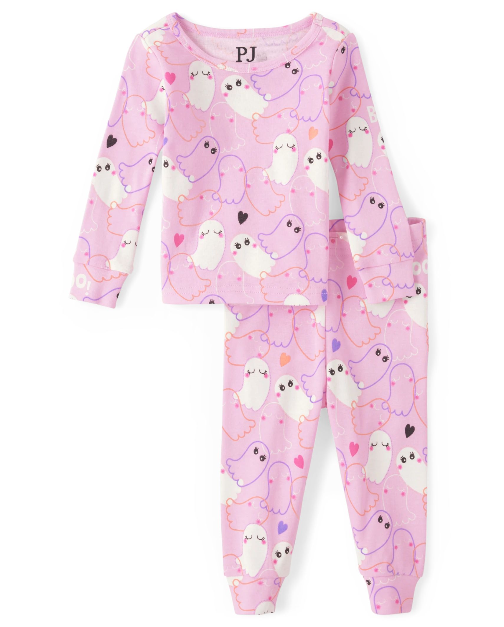 Baby And Toddler Girls Glow Ghost Snug Fit Cotton Pajamas - charisma | The Children's Place