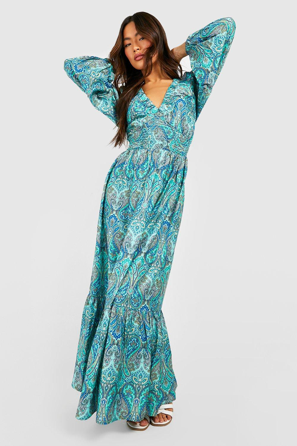 Paisley Maxi Dress | Boohoo.com (UK & IE)
