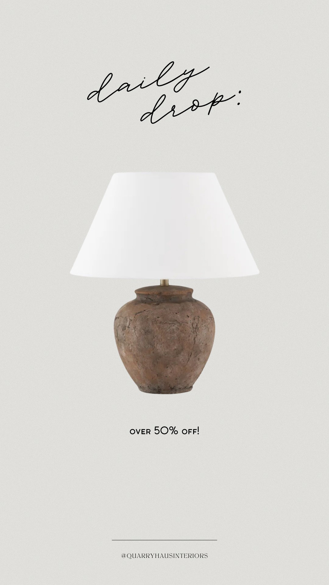 Came across this earthy ceramic table lamp and had to share - currently 50% off!

#LTKHome #LTKSaleAlert