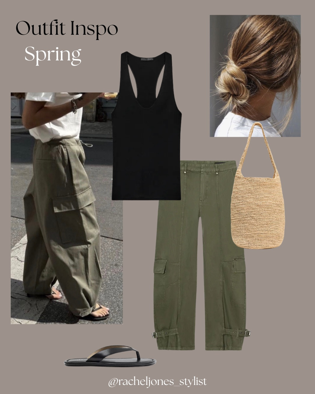 Zara new in ✨

Look 1 completely obsessed with this look and the cargo pants, it’s giving 90s Rachel Green. 

Look 2 this jacket is giving designer vibes, love it styled up or down, this is definitely one to keep in your wardrobe all year round. 

Look 3 You all know I love lace. This is the the perfect dress to wear for a dressy day time look over a pair of jeans or white trousers and heels like I’ve styled here, or a bikini for the beach - trust me will be one purchase you’ll want over summer. 

Look 4 simple summer styling, a vest and trousers, with the added interest of the leather belt, another fashion forward summer piece. 

Look 5 one of my favourite combos from last year linen lace and leather. - mixing textures to add interest always. 

Look 6 polka dots is having a minute and this dress is gorgeous, perfect for a summer evening and the heels are giving Jude. 

Look 7 one of my favourite looks of all time, barrel leg trousers and a layered cami for the row vibes and how chic does this bag look. 

Look 8 the shape on this blazer and shoulder pads is so good, I shared this last week and definitely one that will take you through summer into autumn and a good workwear piece. 

Look 9 imagine being holiday going for a coffee In this chic summer co-ord outfit, sun coffee and fresh air. I’m sold. 

If your new here I do these each week usually on a green screen. 

Comment shop and I’ll send it to your DMs. 
