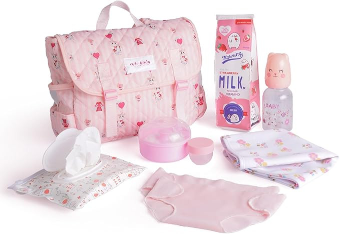 BABESIDE 10 Pcs Reborn Doll Accessories Set for 17-22 Inch Dolls, Feeding and Care Set, Including... | Amazon (US)