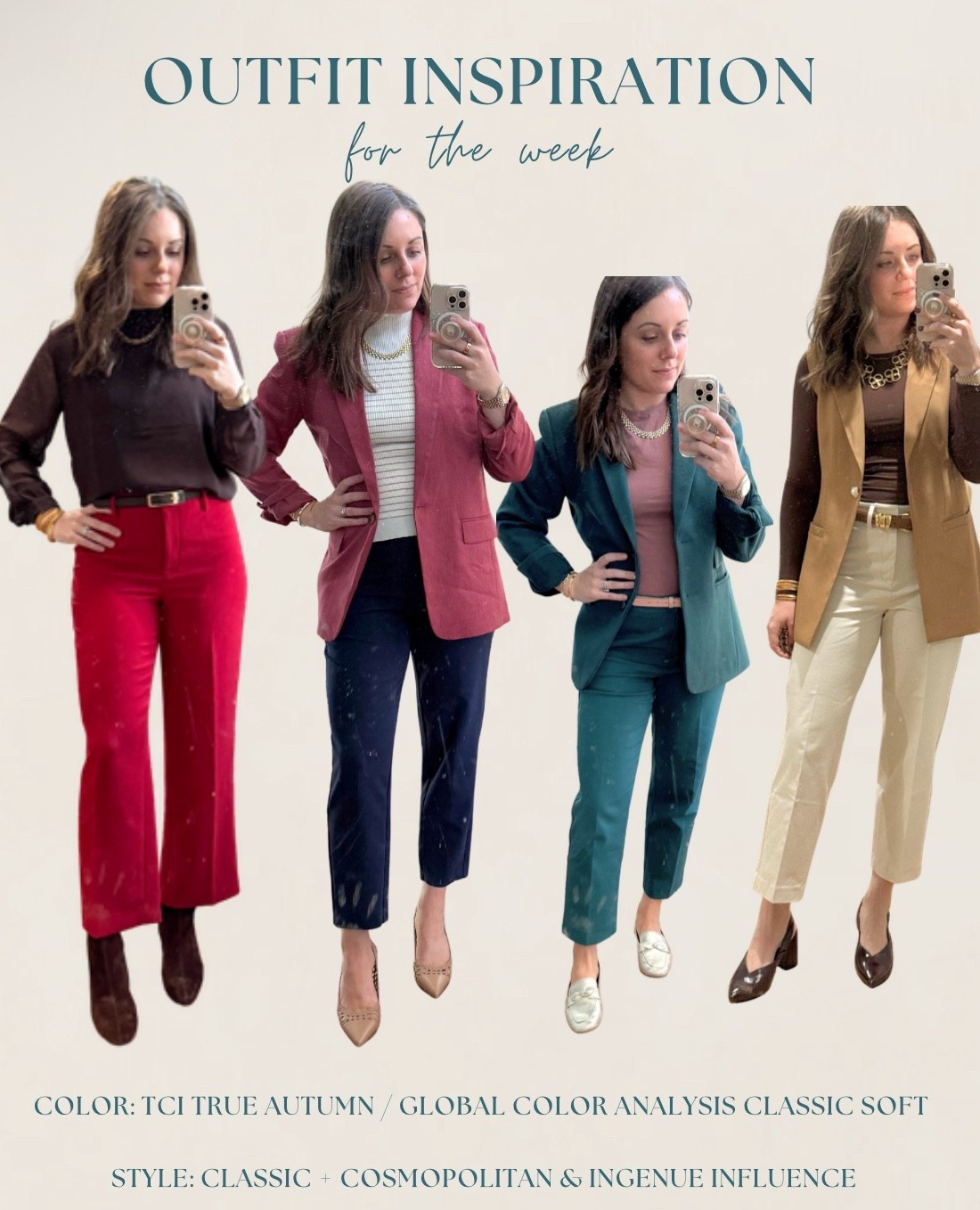 Refreshed a lot of my work outfits and have been loving these color combos

Kibbe Dramatic Classic, Classic Style, Cosmopolitan Stylre

#LTKHoliday #LTKStyleTip #LTKSaleAlert