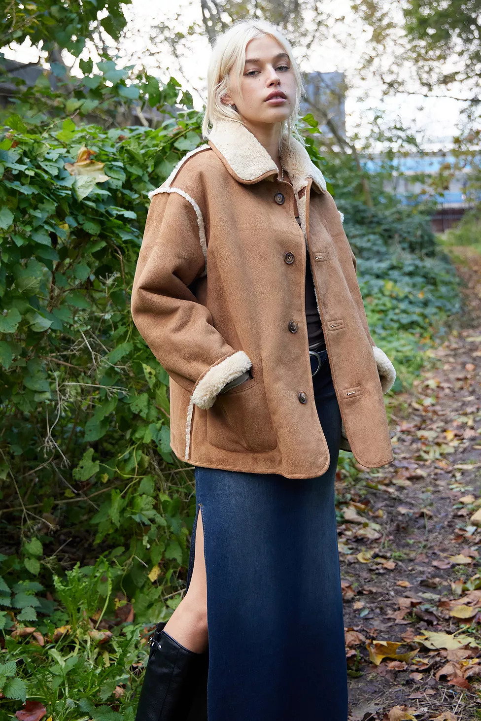 BDG Borg Reversible Coat | Urban Outfitters (EU)