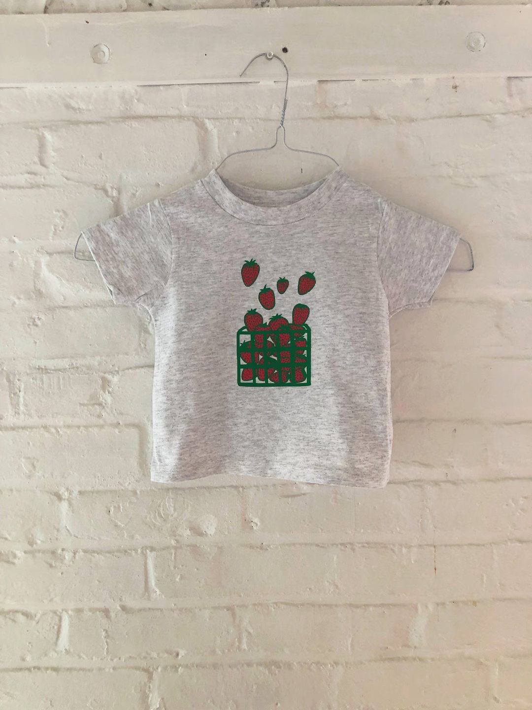 Kids Graphic Tee, Strawberry Garden Shirt, Toddler Tee - Etsy | Etsy (US)