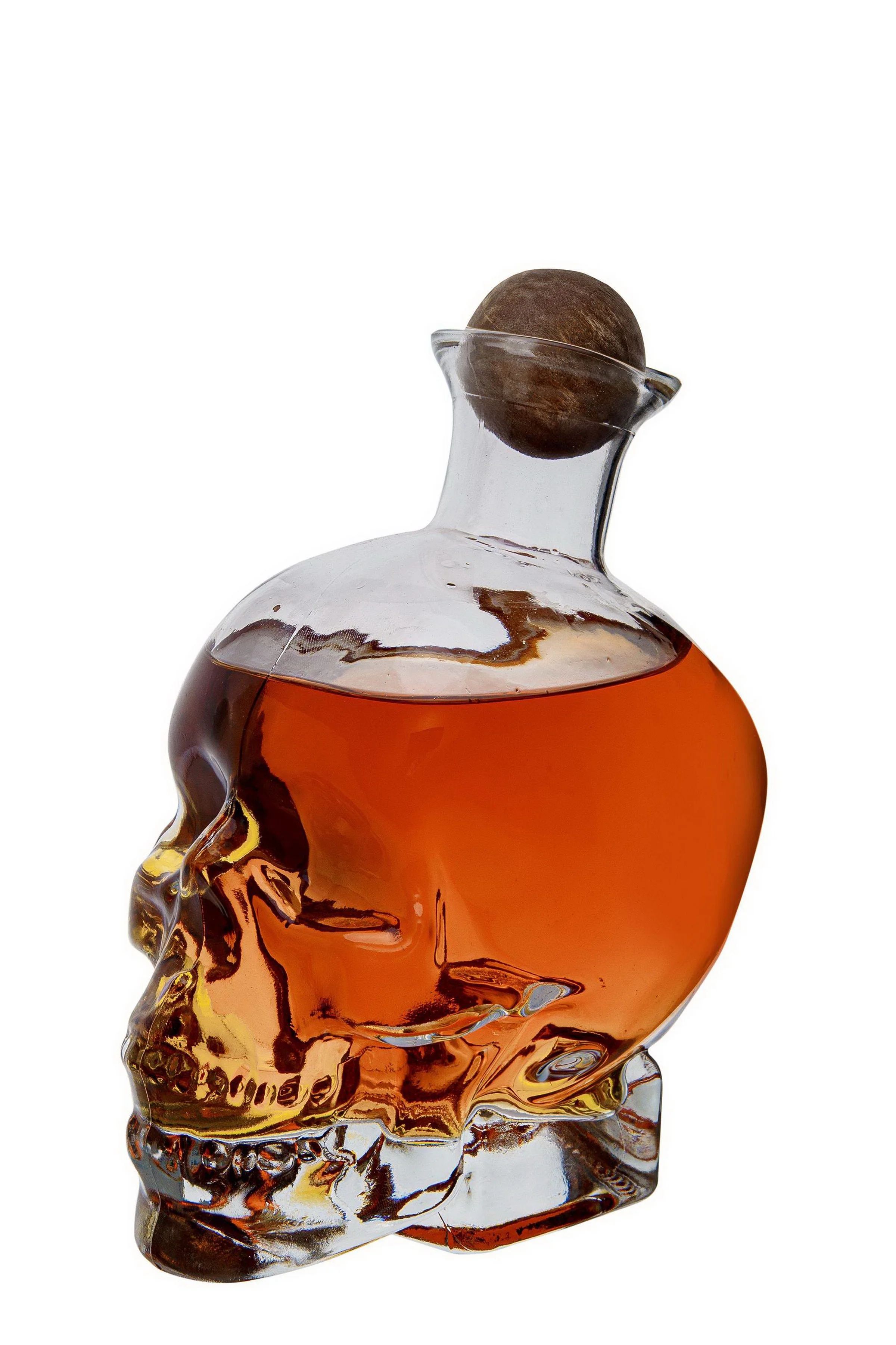 Way To Celebrate Halloween Glass Skull Whiskey Decanter | Walmart (US)
