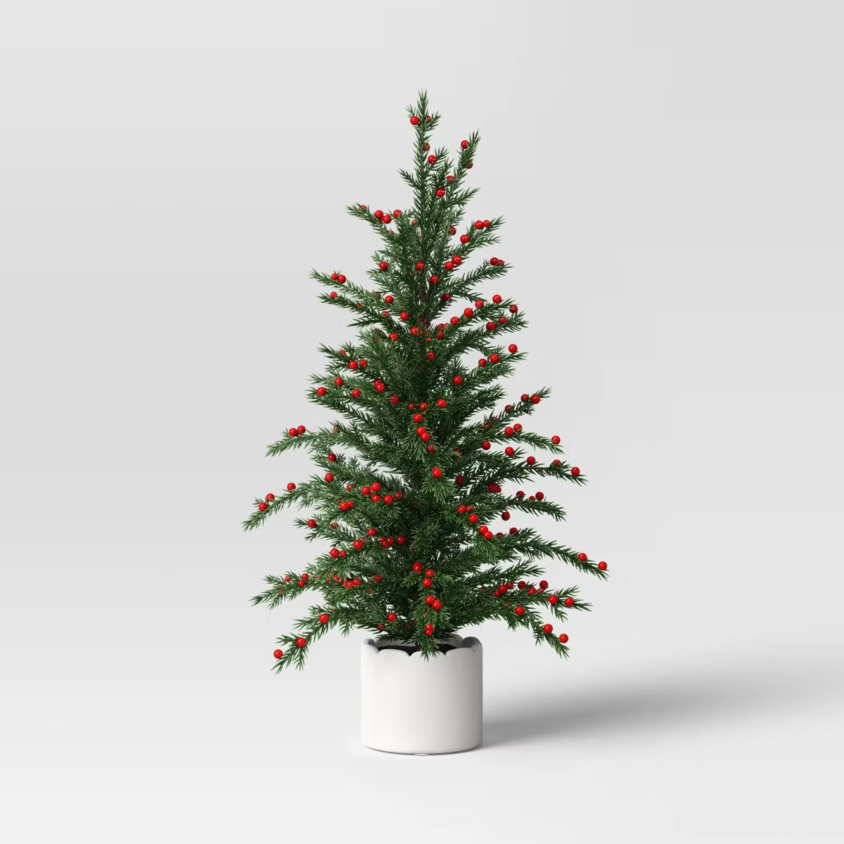 Christmas Classic Artificial Tree in Scallop Pot Small - Threshold™ | Target