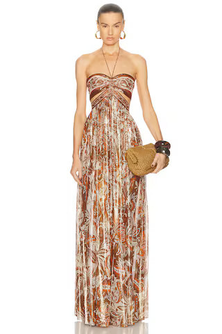 retrofete Kimmy Dress in Metallic Bronze | FWRD 