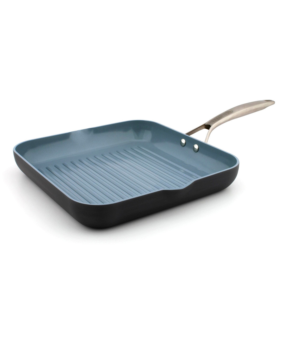 GreenPan Paris Pro 11" Ceramic Non-Stick Square Grill Pan | Macy's