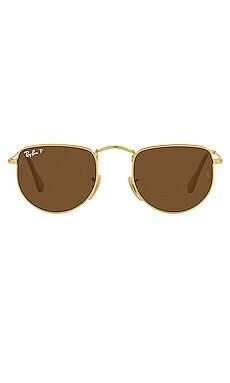 Ray-Ban Elon in Legend Gold & Polar Brown from Revolve.com | Revolve Clothing (Global)