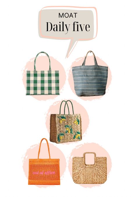 Summer tote bags that are great for the beach, pool, and running errands! 

#LTKunder50 #LTKitbag #LTKSeasonal