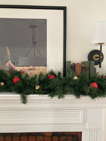 Holiday decorating, Christmas decor, Christmas mantle, fireplace mantle, shatterproof ornaments, jingle bells, decorative bells, evergreen garland

#LTKSeasonal #LTKHoliday #LTKhome