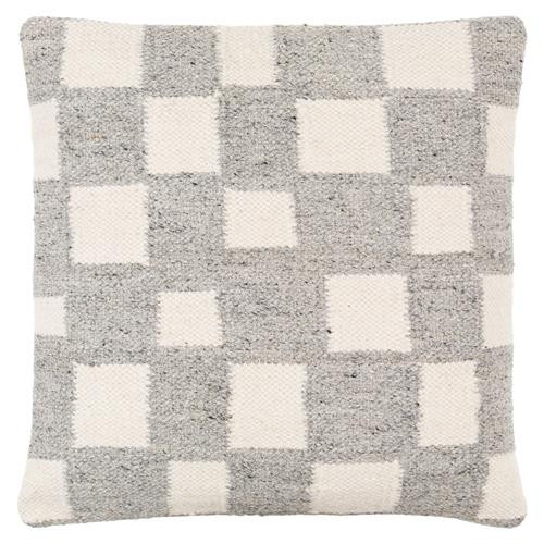 Ethan Mid Century Modern Grey Wool Decorative Throw Pillow -18x18 | Kathy Kuo Home