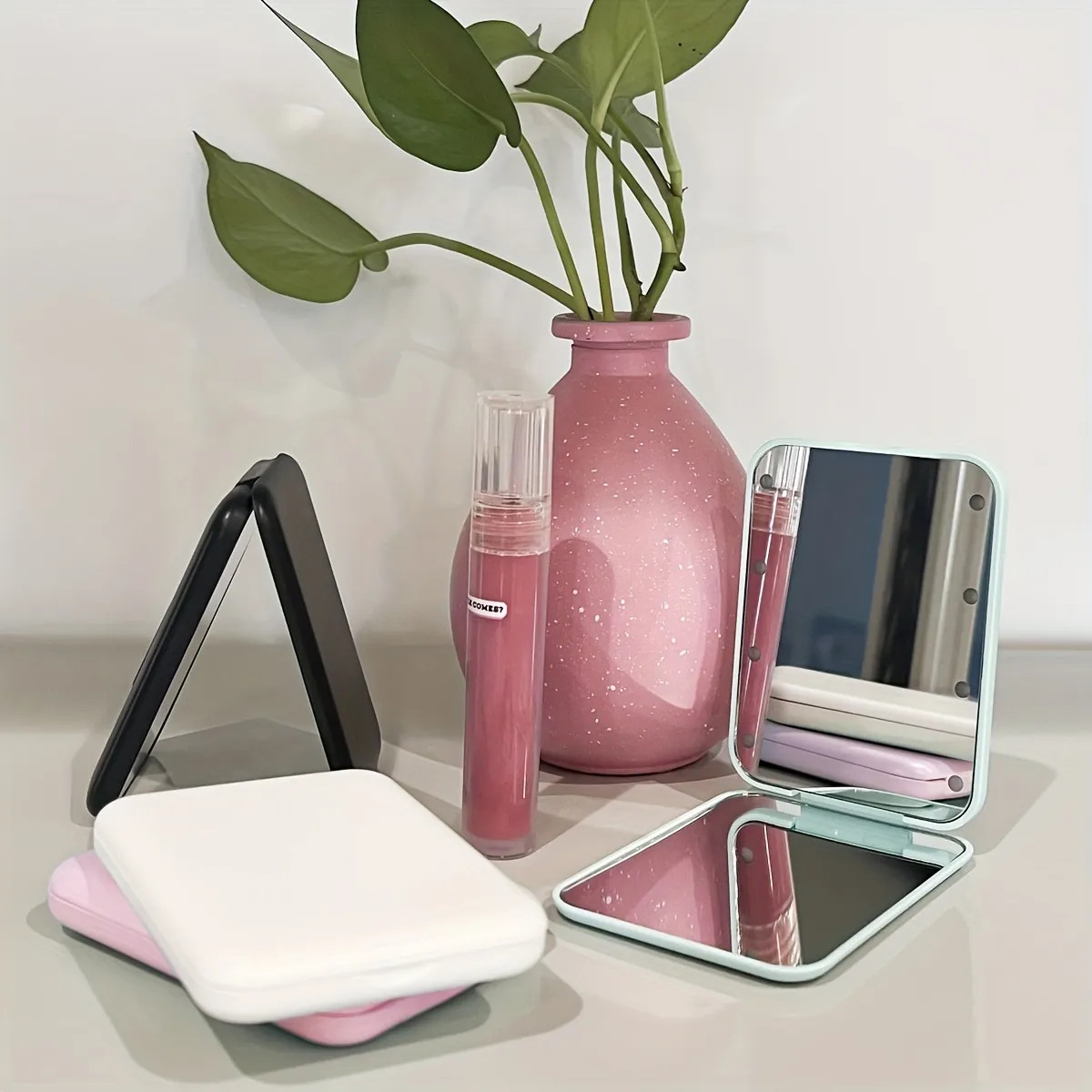 Light Up Your Look On-the-Go: 1pc LED Lighted Travel Makeup Mirror with 1X/3X Magnification and F... | Temu Affiliate Program