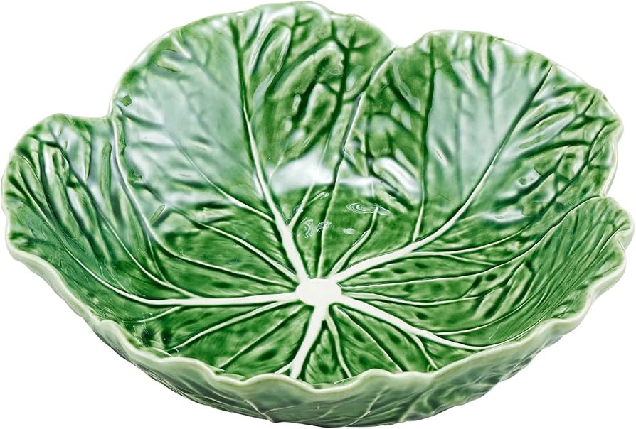 Bordallo Pinheiro Cabbage Green Large Bowl | Amazon (US)