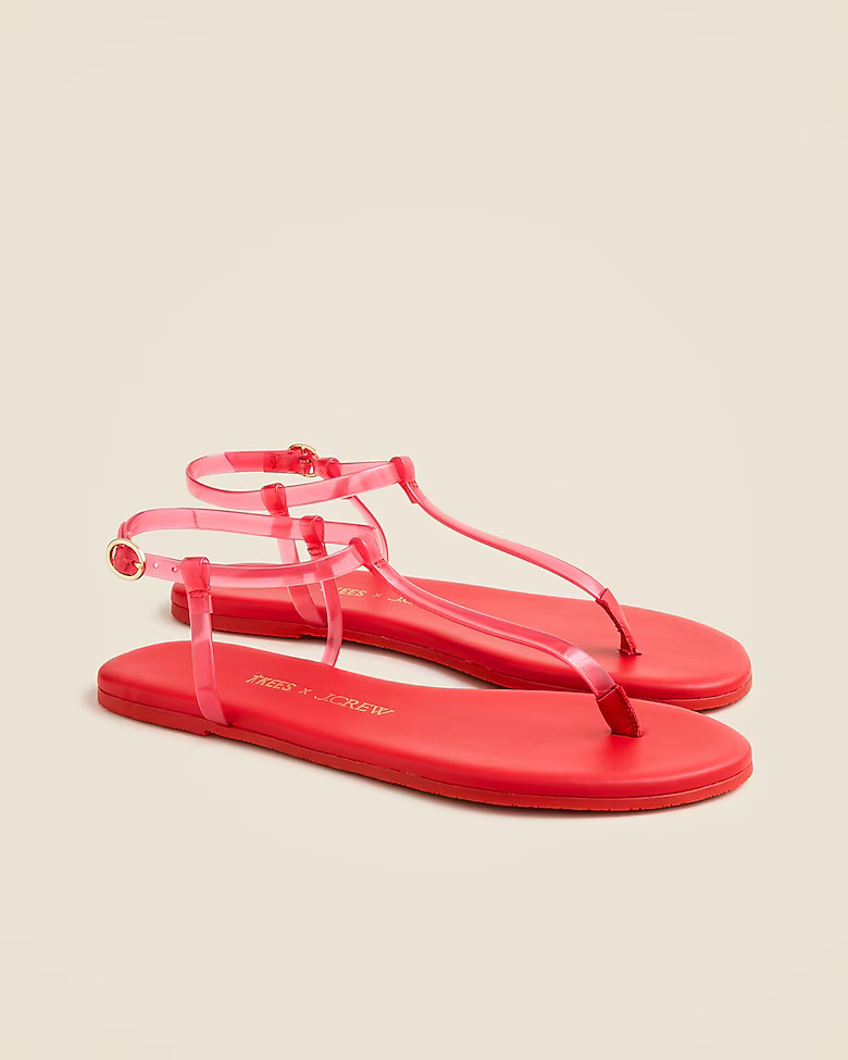 Limited-edition TKEES X J.Crew jelly sandals | J. Crew US