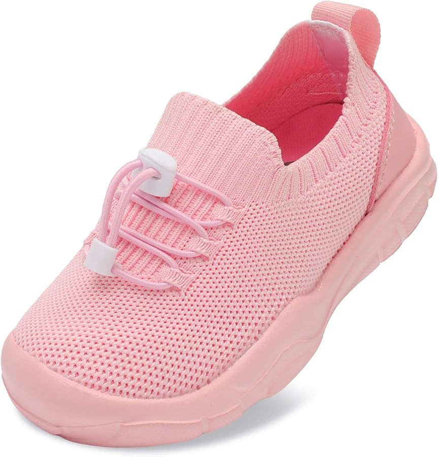Scurtain Toddler Shoes Boys Girls Tennis Shoes Kids Barefoot Shoes Slip on Sneakers Breathable Wa... | Amazon (US)