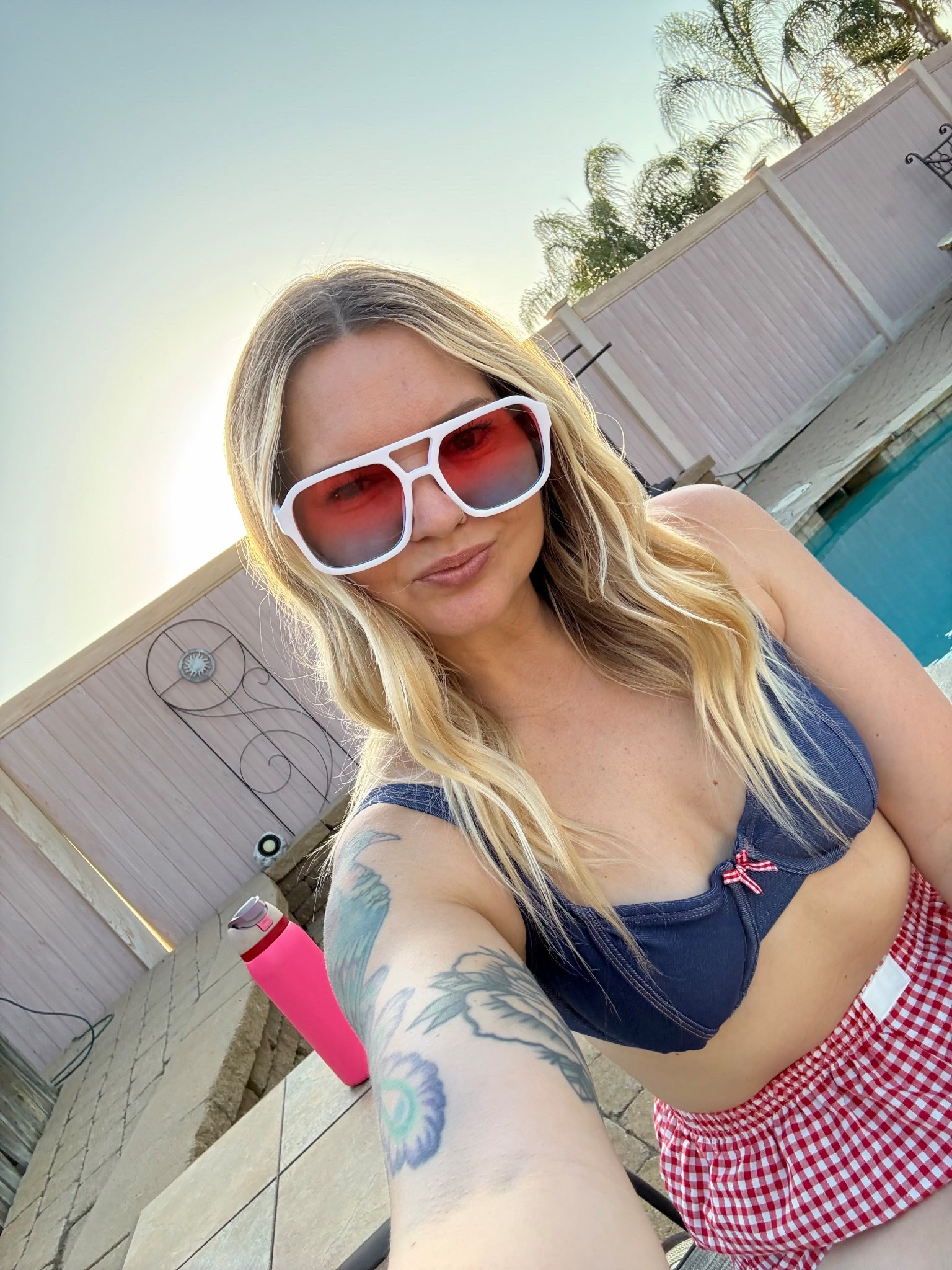Summer time. Memorial weekend. Pool day. Red white and blue❤️🤍🩵

#LTKSummerEdit #LTKSeasonal #LTKSwim