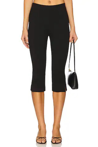 Cindy Cropped Capri Pant in Black | Revolve Clothing (Global)