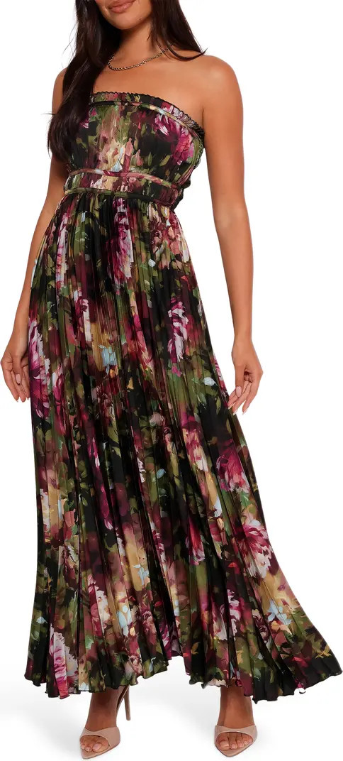 Petal & Pup Angelique Floral Print Strapless Maxi Dress | Nordstrom | Nordstrom