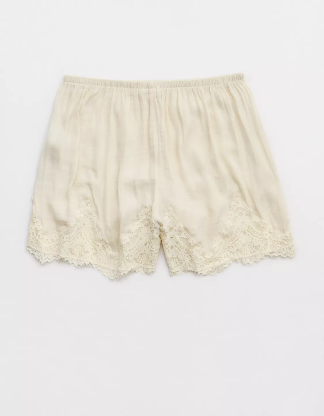 Aerie x Emily + Meritt Satin Lace Short | Aerie