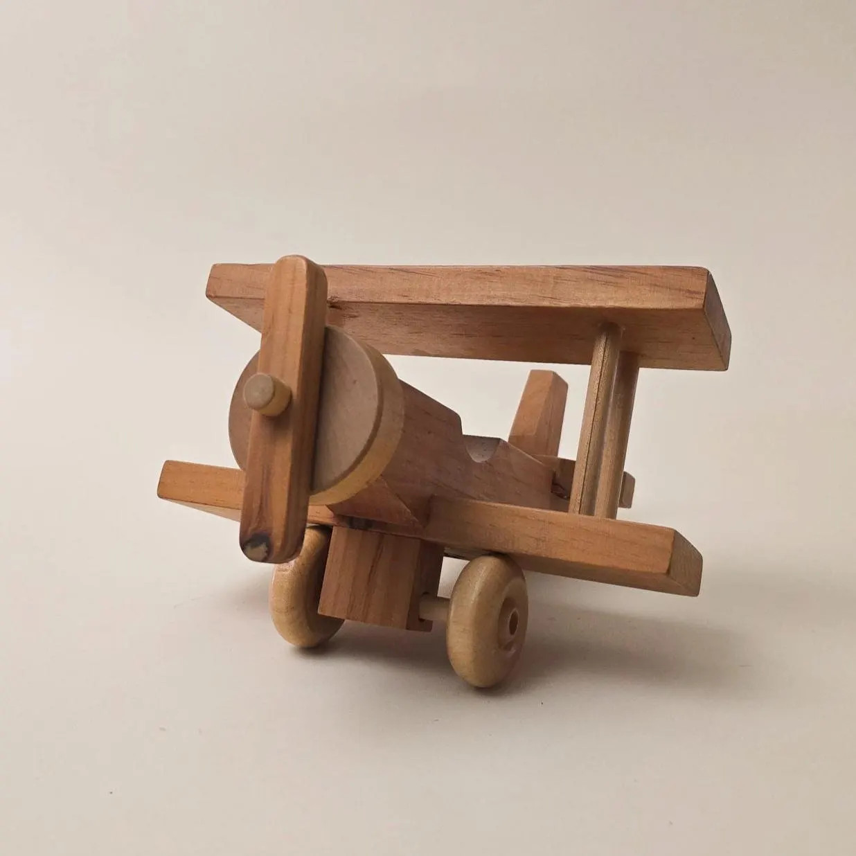 Handcrafted Wooden Toy Biplane: Vintage Nursery Decor, Rustic Kids Room - Etsy Canada | Etsy (US)