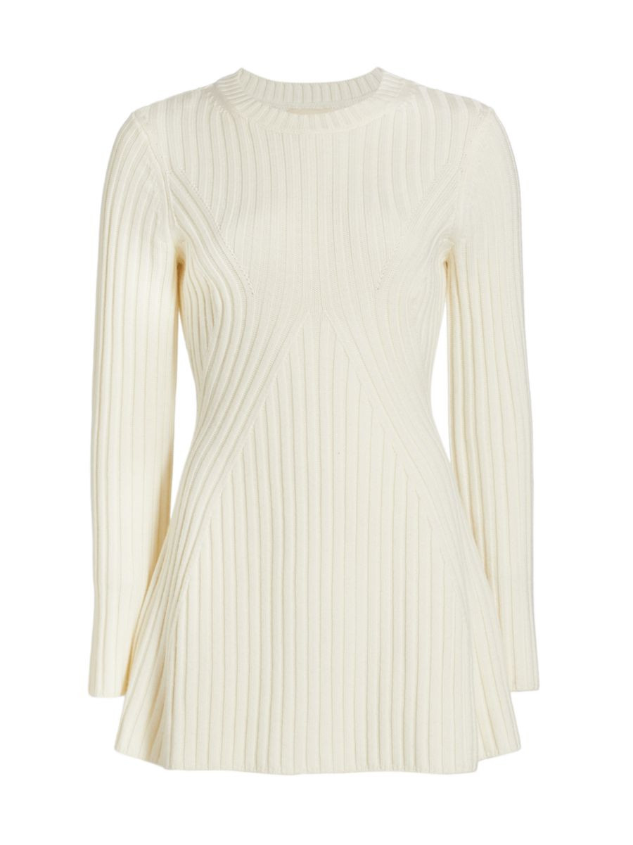 Loulou Studio Asael Rib-Knit Wool Dress | Saks Fifth Avenue