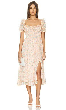 ASTR the Label Lunaria Dress in Orange Green Floral from Revolve.com | Revolve Clothing (Global)