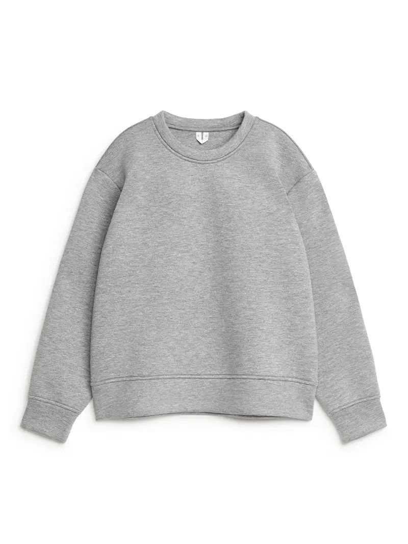 Scuba Sweatshirt - Grey Melange - ARKET GB | ARKET