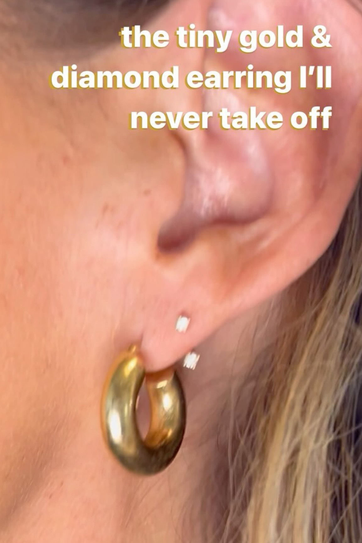 I bought this earring (singular!) from an IG ad, and I don’t think I will ever take it off! Video not sponsored, just my own opinion but these tiny little second hole u-hoops which are solid gold + diamond are so nice. I’m calling it permanent jewelry because I’m never changing it out. Ever 👏🏼 


#LTKWedding #LTKVideo #LTKStyleTip