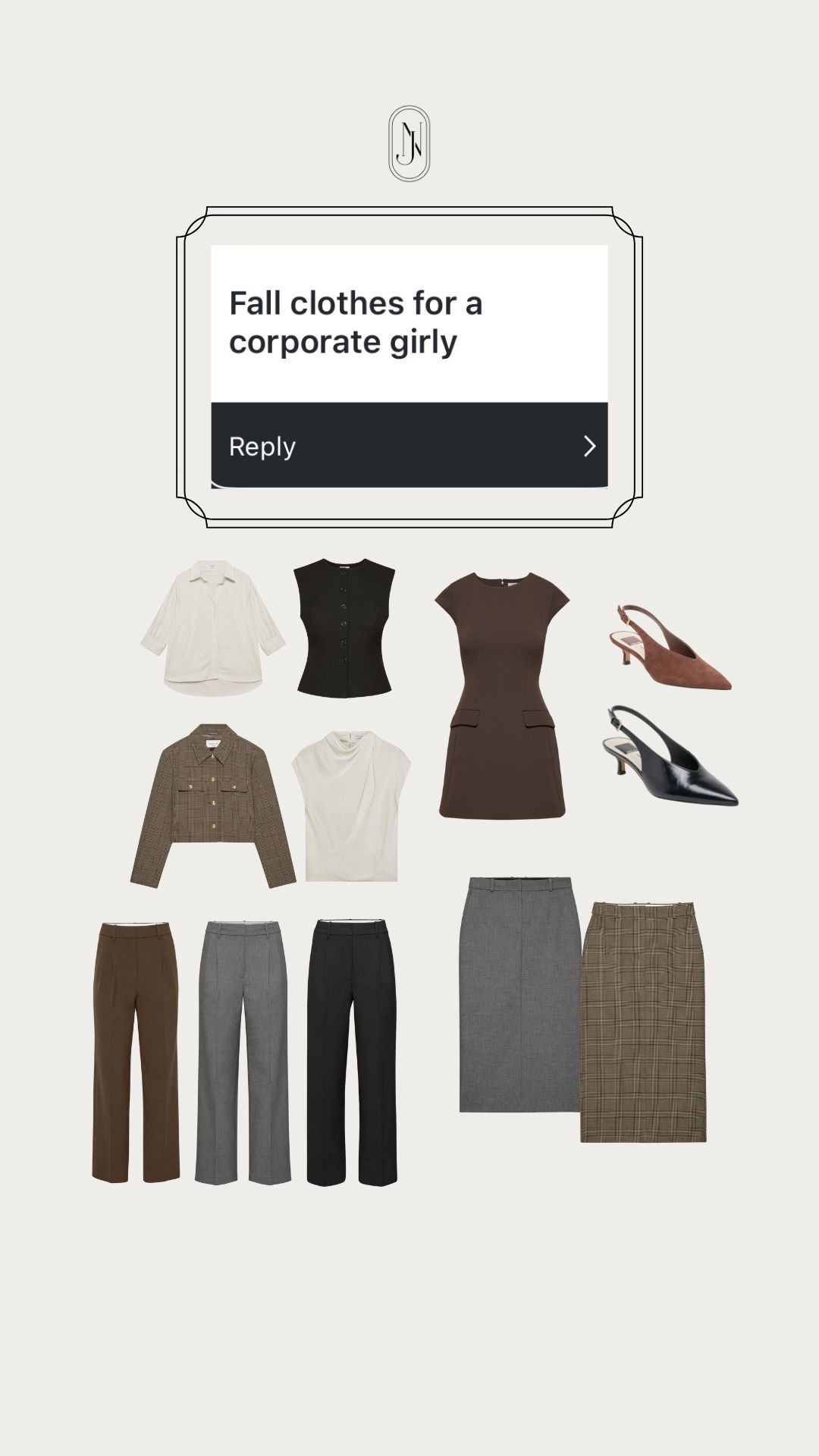 Fall capsule wardrobe for a corporate girly 

#LTKFallSale #LTKSeasonal #LTKWorkwear