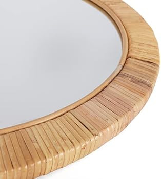 Amazon.com: Rutledge & King Wall Mirror Rattan Mirror - Mirror Wall Decor - Wall Mirrors Decorati... | Amazon (US)