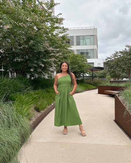 The perfect casual dress to wear for a summer wedding. Dress it up with heels and accessories ✨

Wearing a size Medium in the dress and 7.5 in the heels

@abercrombie 

#LTKtravel #LTKstyletip #LTKwedding