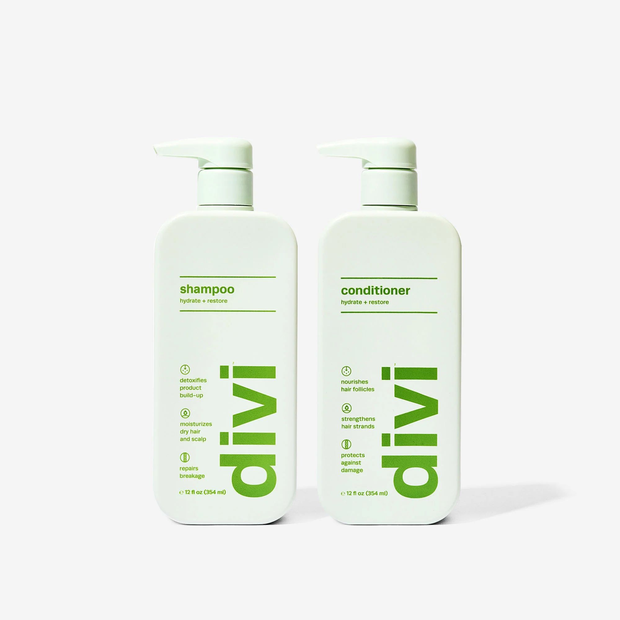 Divi Ultra-Hydrating Shampoo & Conditioner Bundle | Cleanse & Hydrate | Divi Official