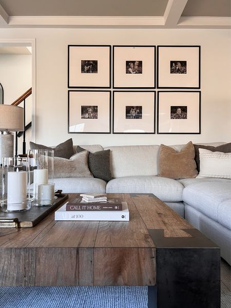 We have 6 large (25x25) gallery frames in the large wall Above our couch. Its fills the space perfectly! 

#LTKstyletip #LTKhome