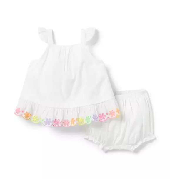 Baby Rainbow Eyelet Matching Set | Janie and Jack