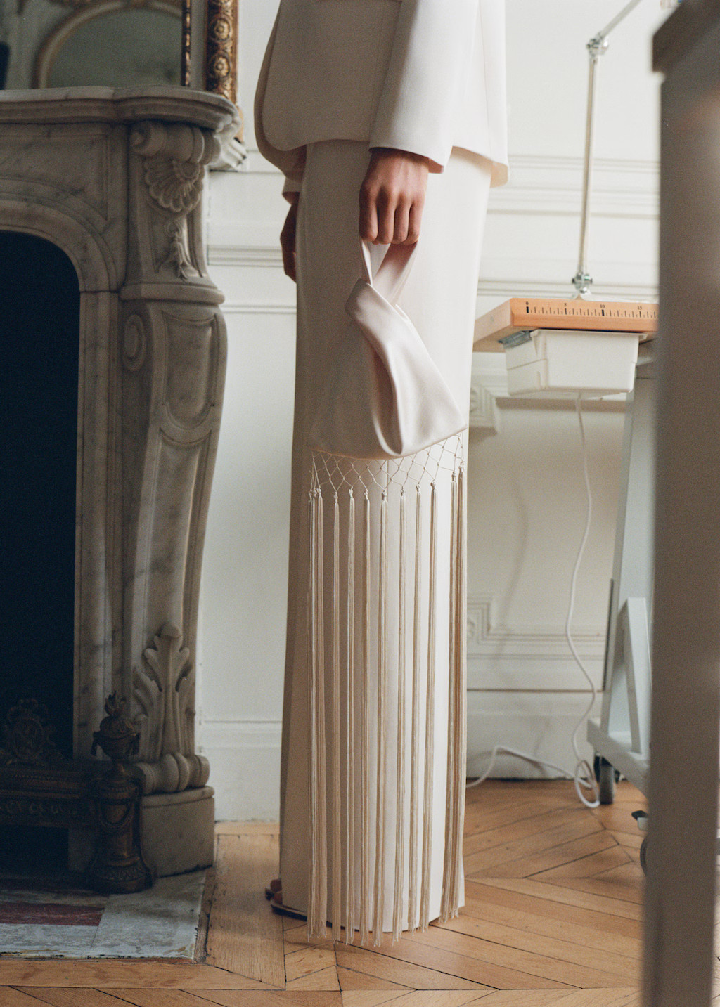 Satin handbag with fringed trim - Women | MANGO USA | Mango (US/MX/AU)