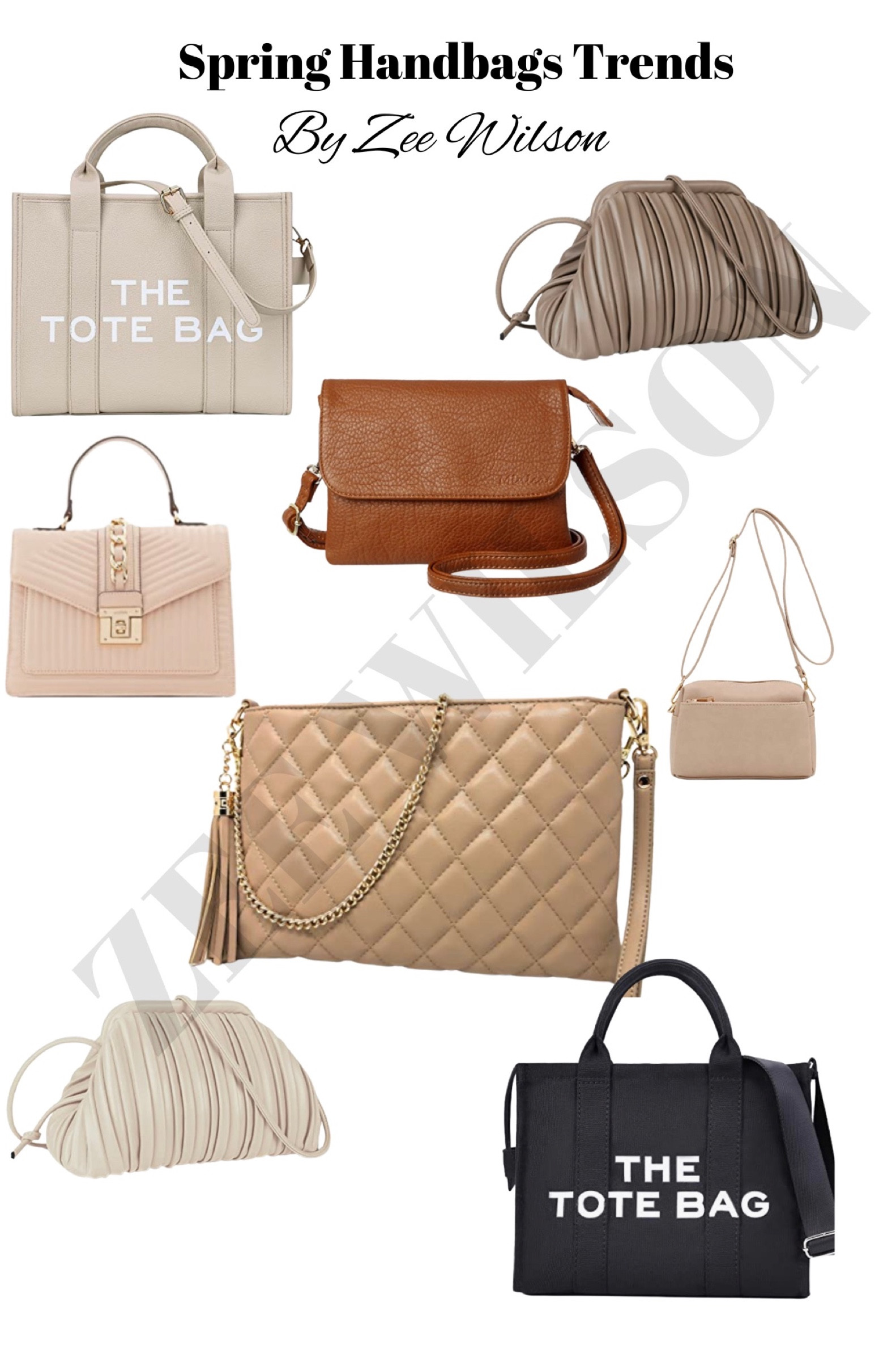 Spring Inspo Handbag, Shoulder Bag, Clutch, Tote Bag, Crossbody Bag and Shopping Bag from Amazon! 