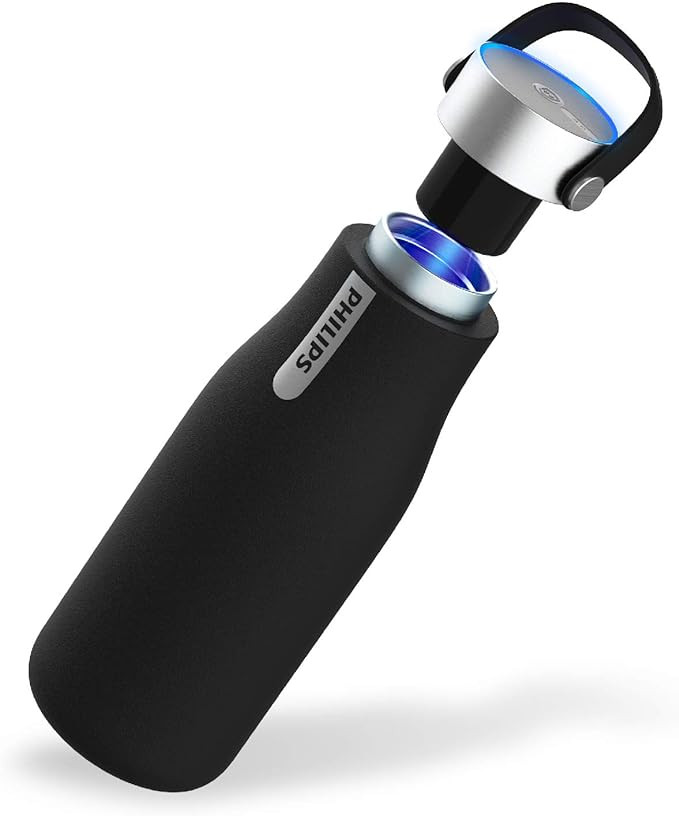 PHILIPS Water GoZero Self-Cleaning Smart Water Bottle Vacuum Stainless Steel Insulated Water Bott... | Amazon (US)