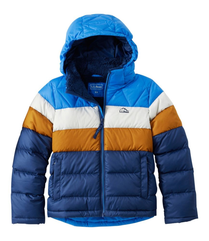 Kids' Bean's Down Jacket, Colorblock | L.L. Bean