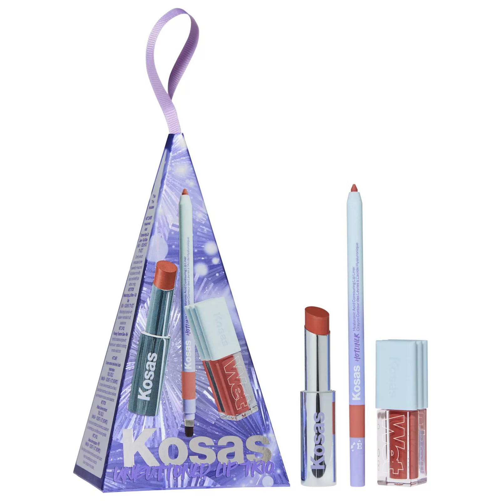 Kosas Unbuttoned Lip Liner, Lipstick, and Gloss Gift Set | Kohl's