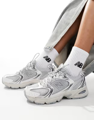 New Balance 530 sneakers in silver and gray - exclusive to ASOS | ASOS (Global)