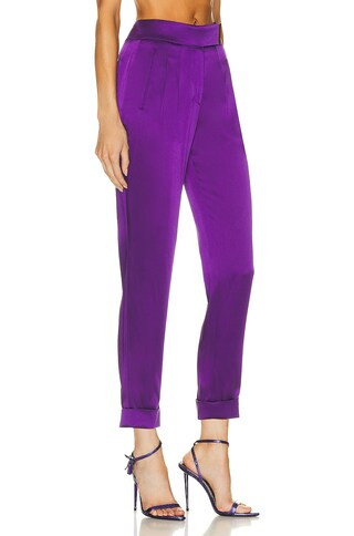 Satin Slim Tailored Pant | FWRD 