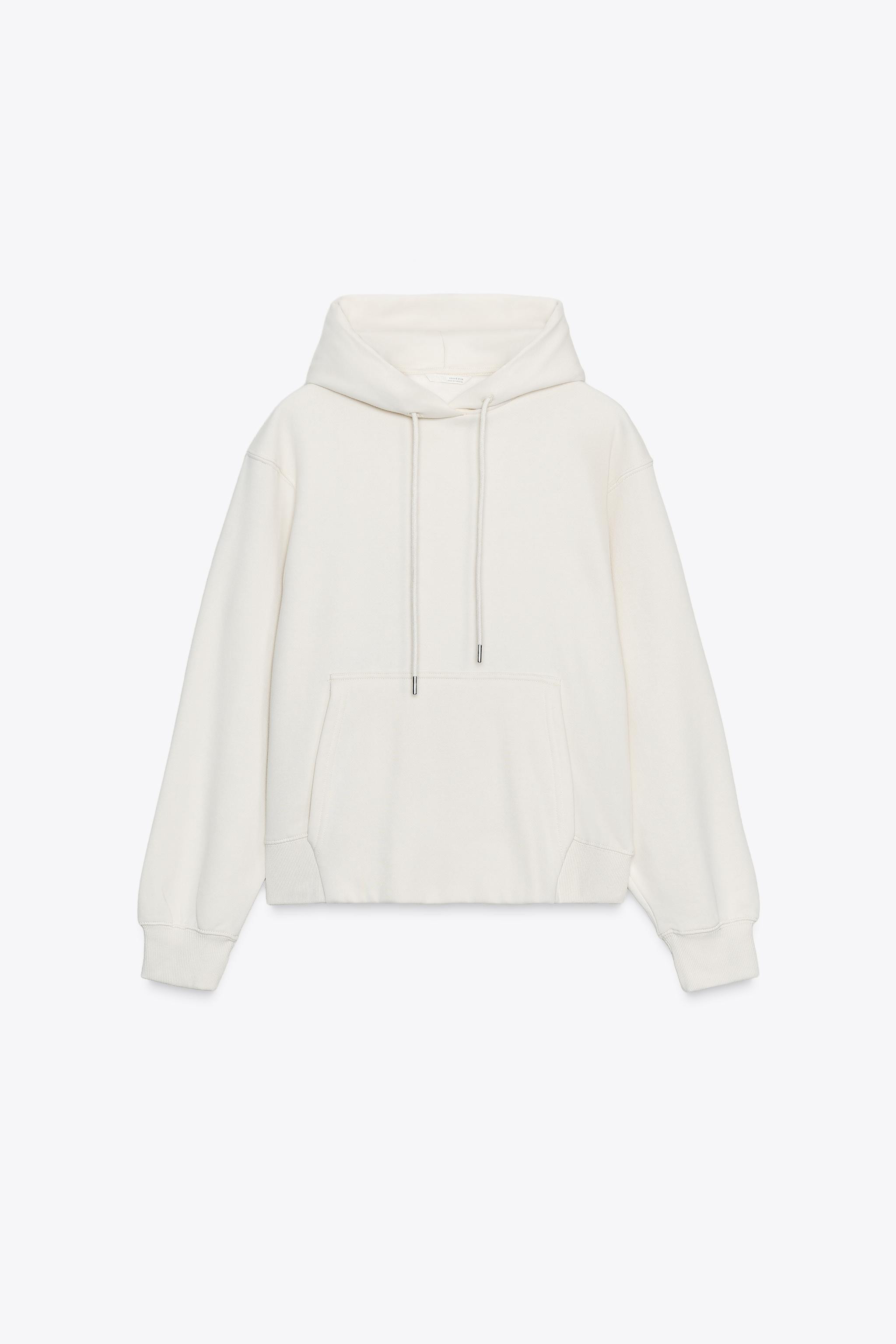BASIC HOODIE SWEATSHIRT$ 39.90 Ecru Gray marl Mink BlackEcru | 3199/630/712Add to cartAddRound ne... | Zara US