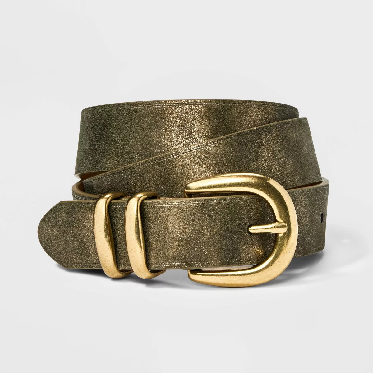 Women's Metallic Belt - Universal Thread™ Gold X | Target