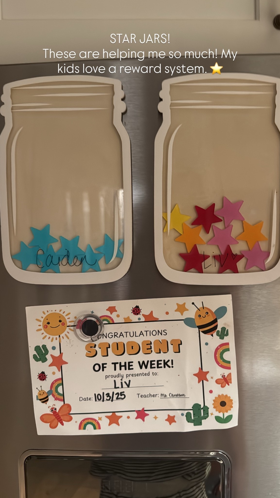 Reward system star jars ⭐️

#LTKKids #LTKFamily