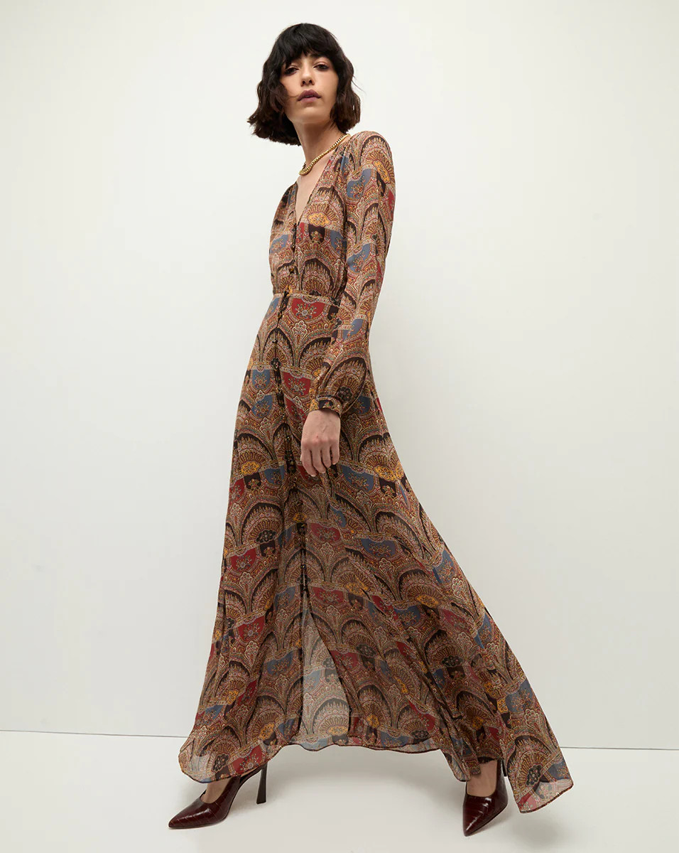 Makenzie Dress in Dark Chocolate | Veronica Beard | Veronica Beard