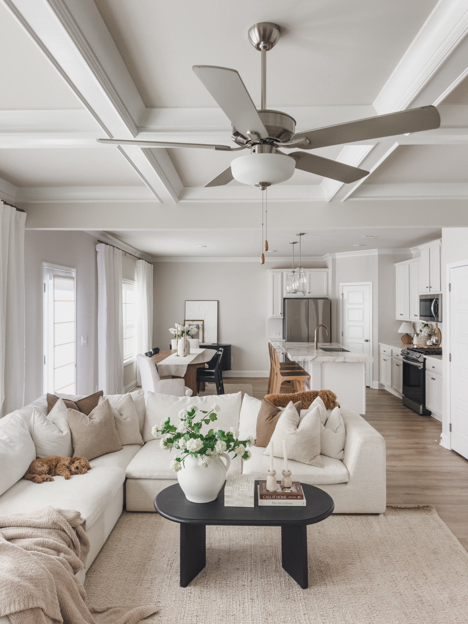 Open concept area styled with a large sectional to break up the space. Using Amazon home finds (throw pillows, small decor accents), wood furniture and faux florals. 


Amazon home finds, Wayfair finds, furniture details, Ali express faux florals, home decor, home inspiration, world market, safavieh, target, castlery, shop the look! 

#LTKStyleTip #LTKHome #LTKSaleAlert