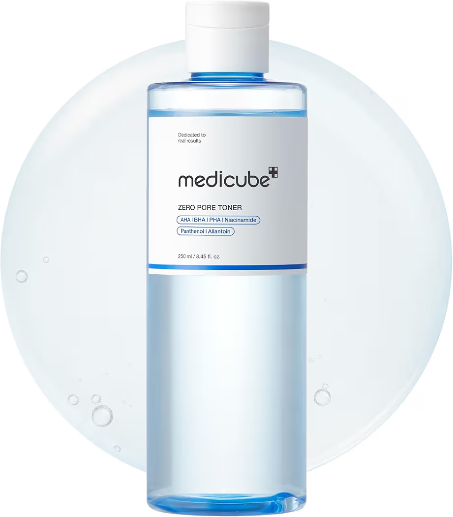medicube Zero Pore Toner I Exfoliating & Hydrating Blue Bottle Water Toner with AHA, BHA, PHA, Ni... | Amazon (US)