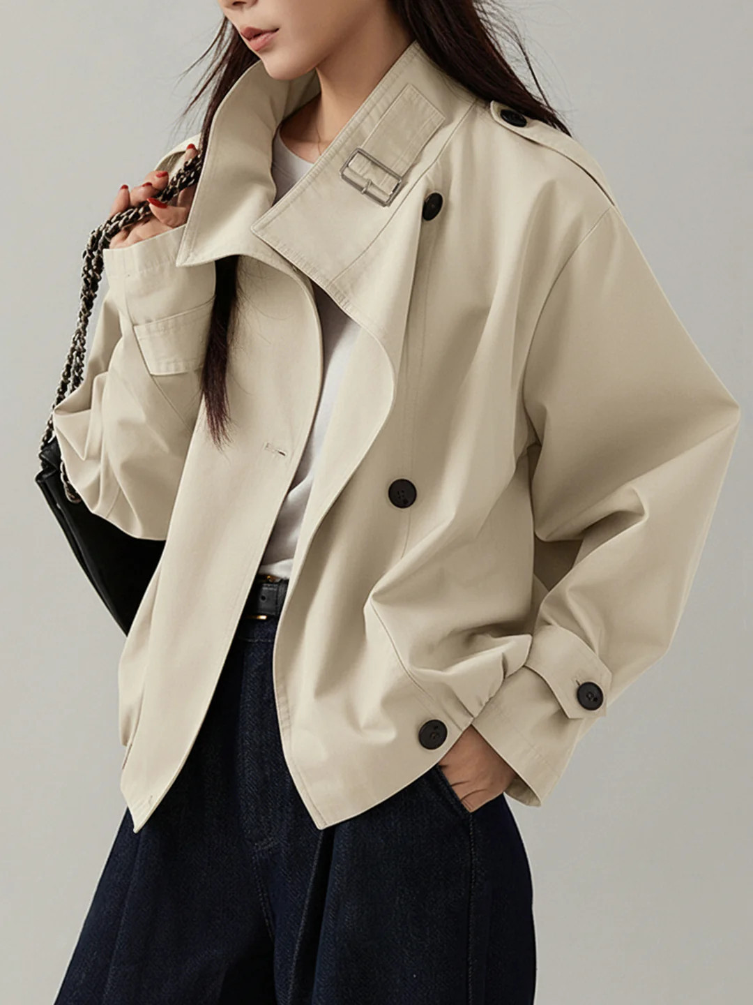 Vintage Loose Trench Coat | Commense