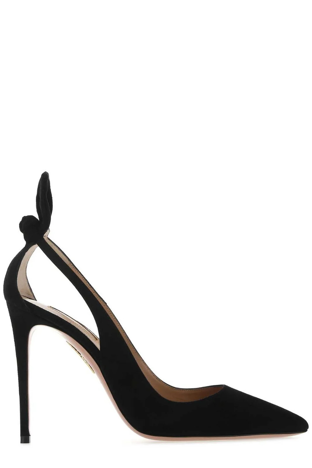 Aquazzura Bow Tie Pointed Toe Slingback Pumps | Cettire Global